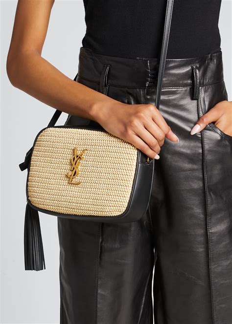 ysl raffia black|SAINT LAURENT Raffia Bags for Women .